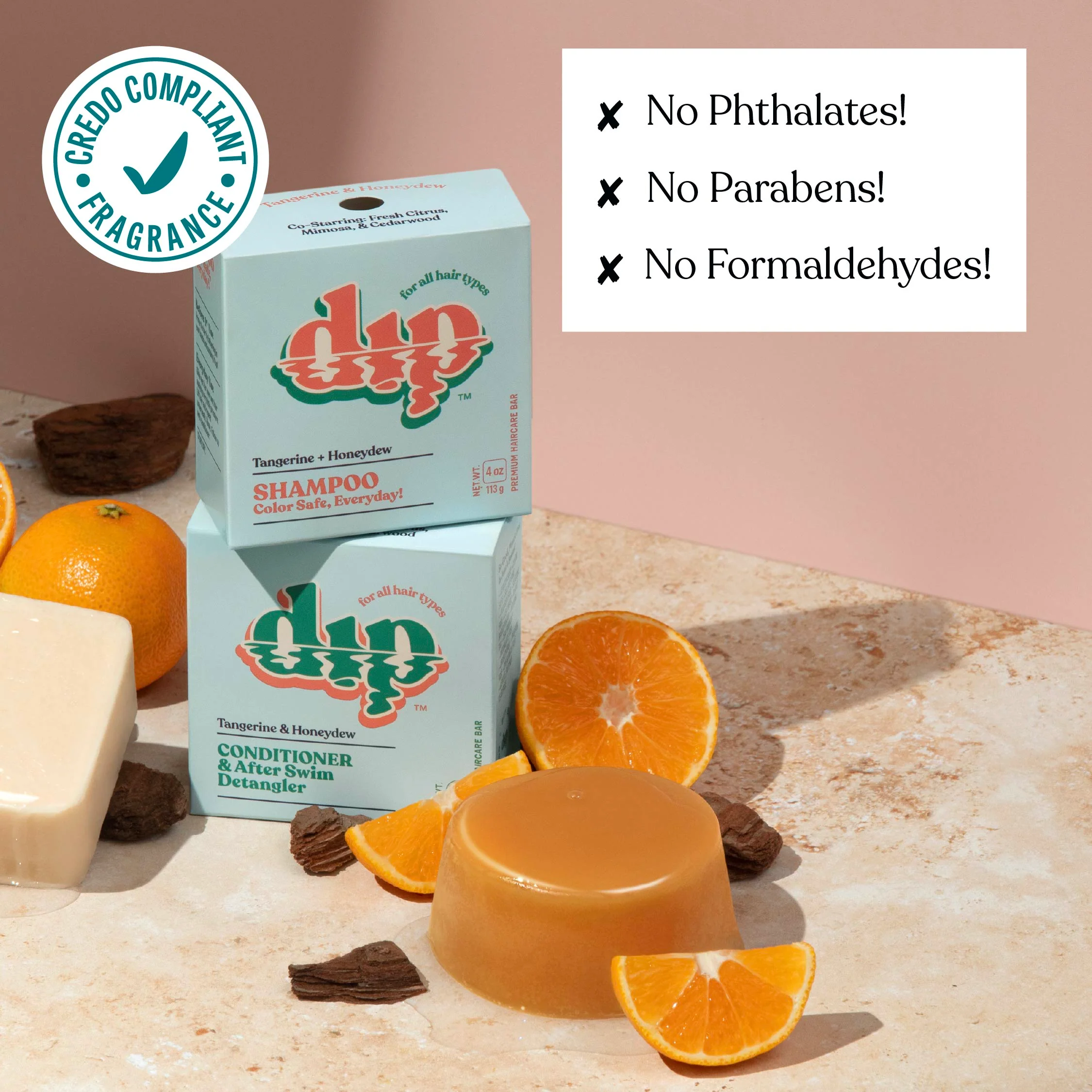 Dip Conditioner Bar & After Swim Detangler - Tangerine & Honeydew - Image 4