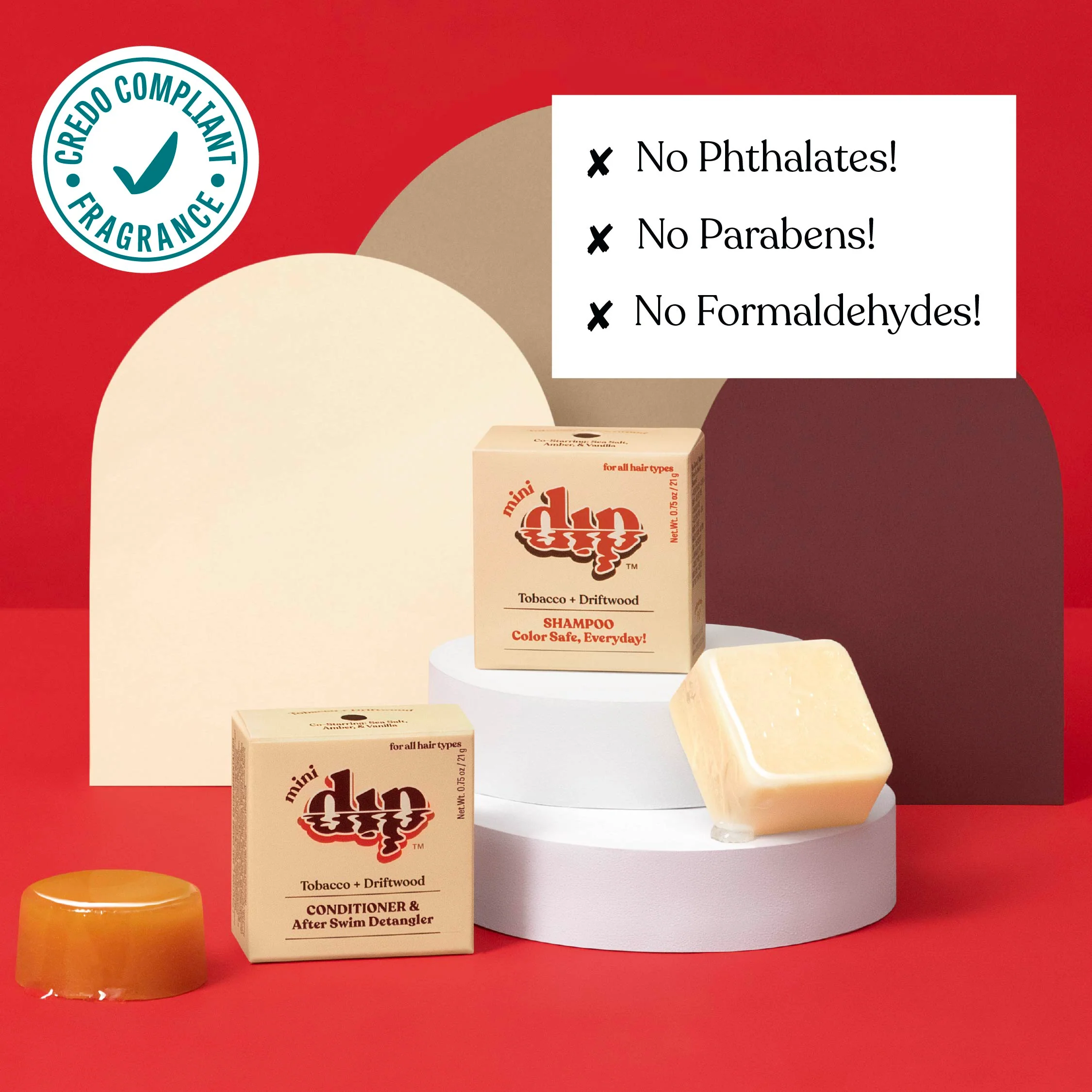 Mini Dip Shampoo Bar: Color Safe, Everyday - Tobacco & Driftwood - Image 5