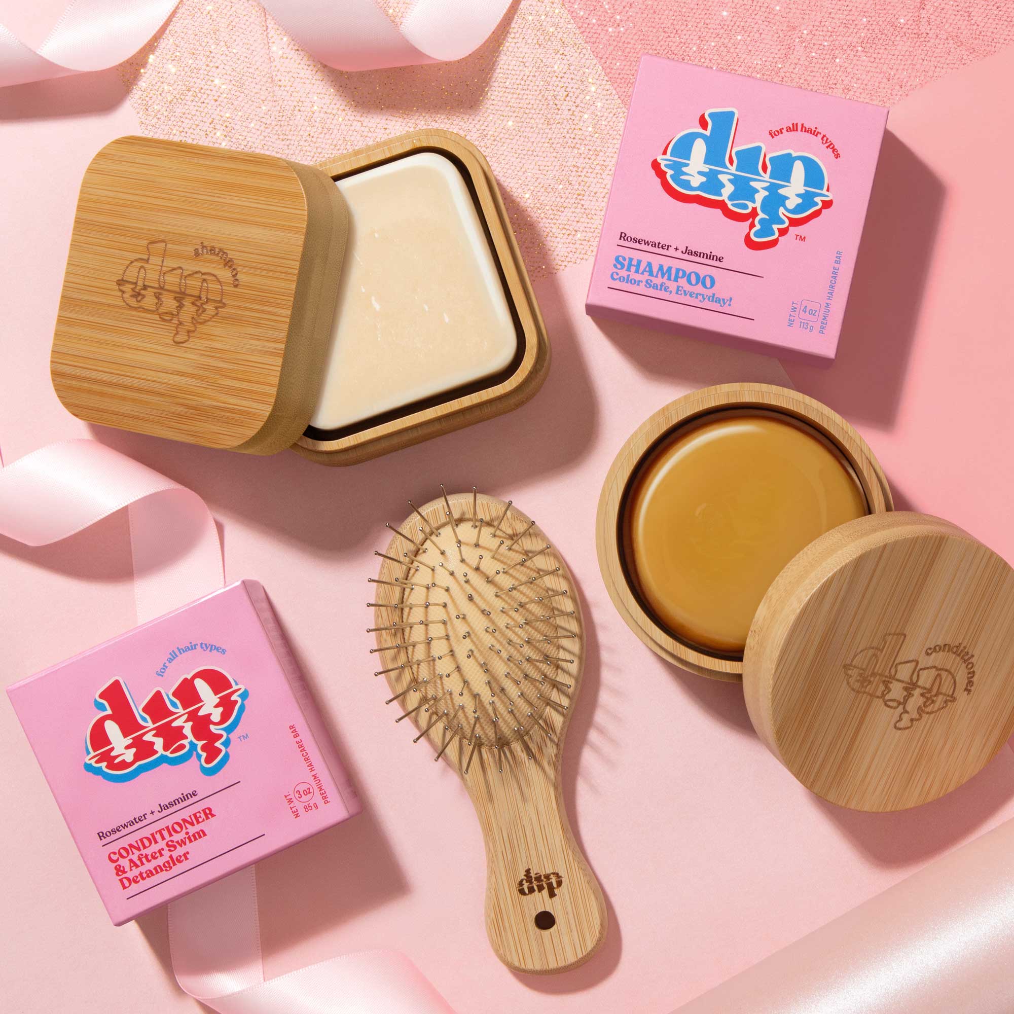 Dip Shampoo Triplet: Rosewater & Jasmine - Full Size - Image 3