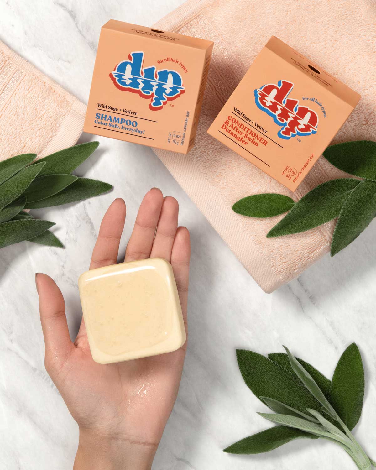 Dip Shampoo Triplet: Wild Sage & Vetiver - Full Size - Image 3