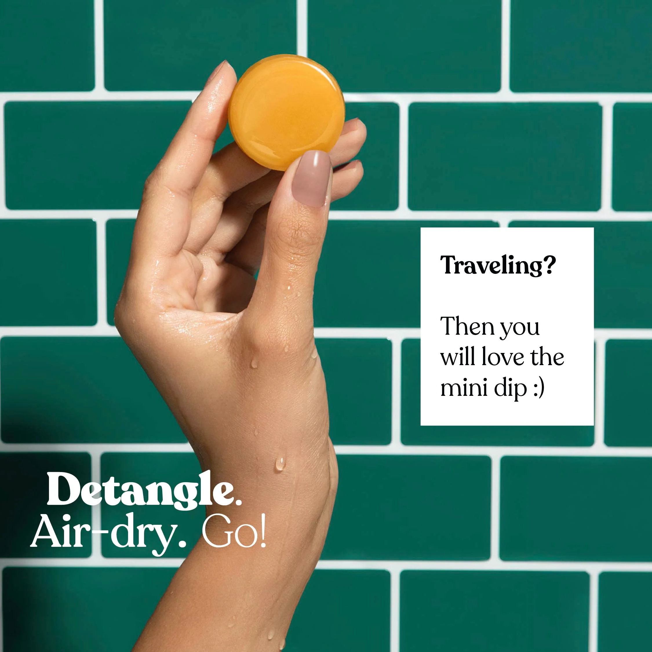 Mini Dip Conditioner & After Swim Detangler - Rose & Matcha Tea - Image 5