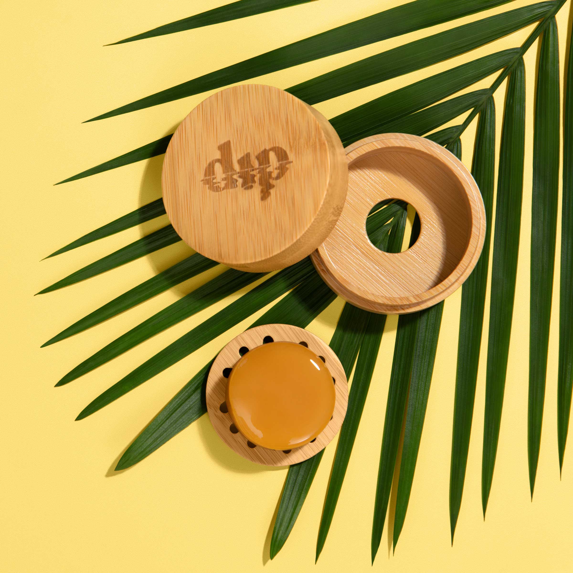 Mini Dip Bamboo Travel Case with Coaster - Image 3