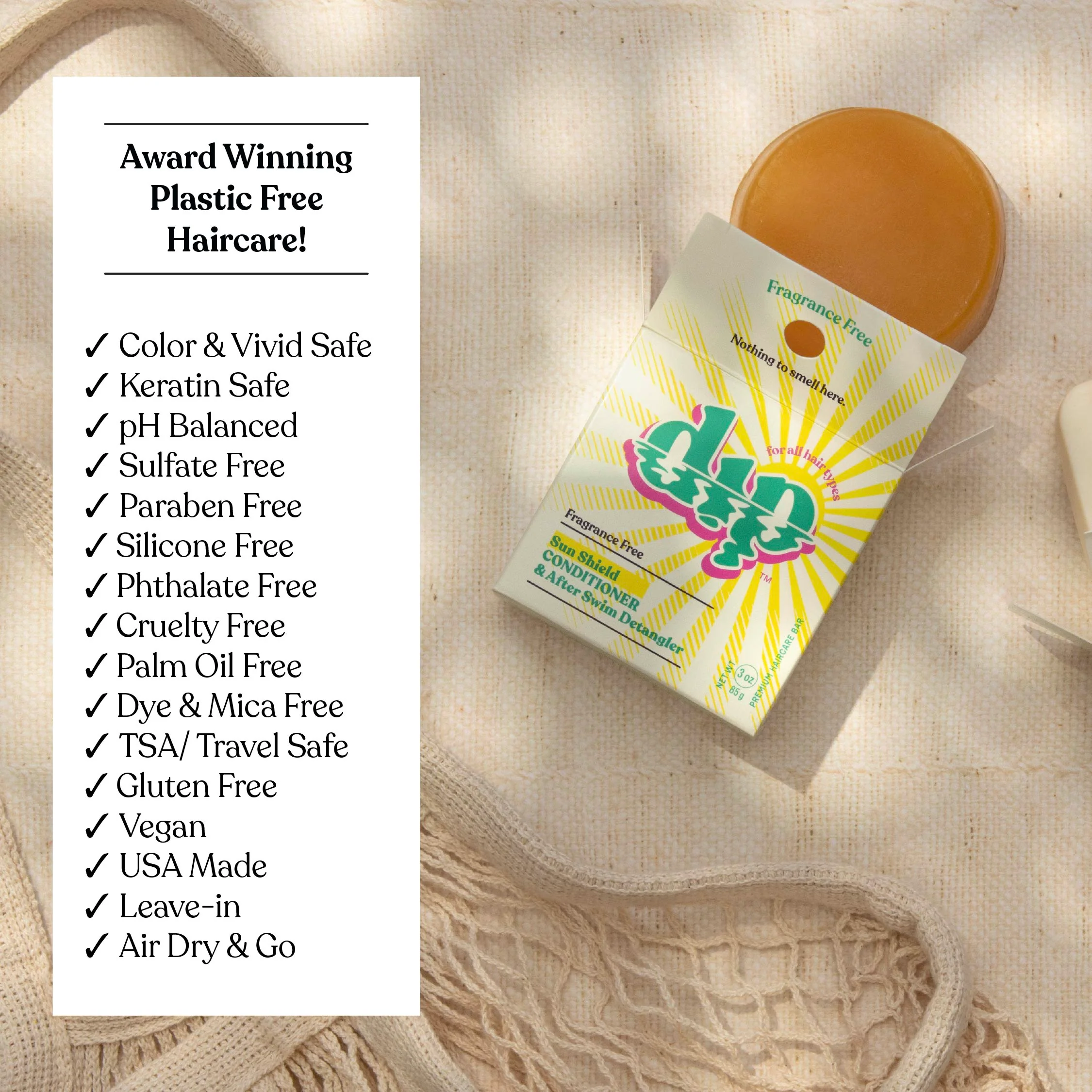 Dip Sun Shield: Conditioner Bar & After Swim Detangler - Image 8